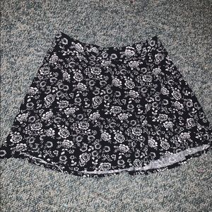 LA Hearts black and white floral skirt